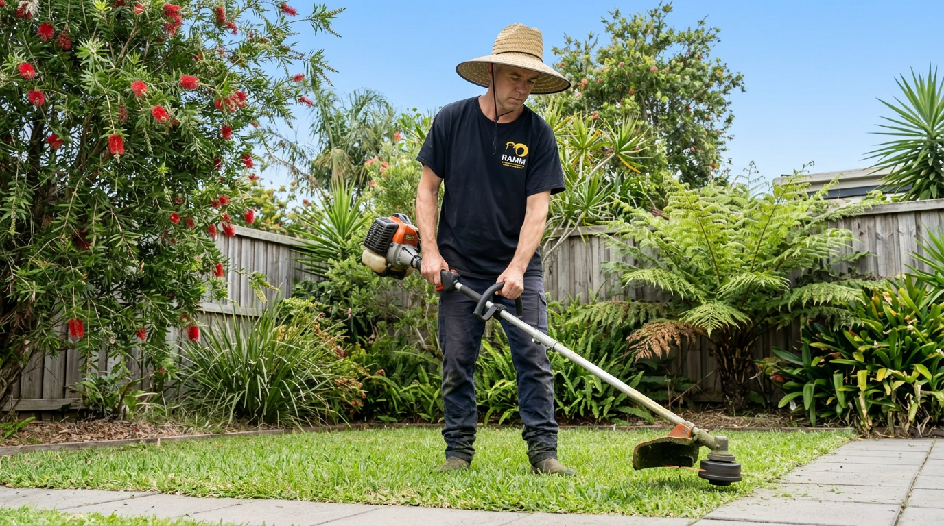 Lawn mowing on a Peninsula property